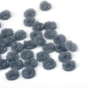 CA140 - 10 pcs Druzy Resin Embellishment Cabochons Gray - 12mm