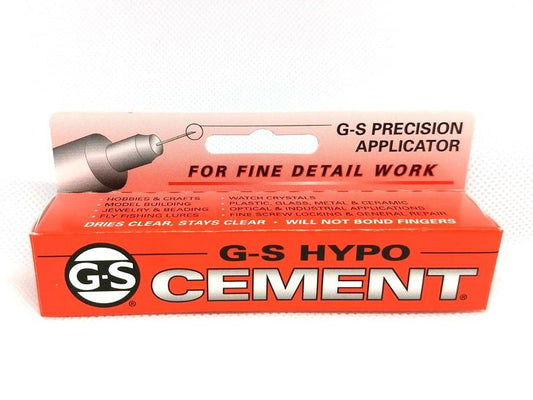 T061 - G-S Hypo Cement - 1/3 fl. oz (9 ml) - Made in USA - Jewelry Glue