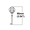 P631 - EXTRA LARGE - 5 pcs. Antique Silver Flower Filigree Hollow Keys Charms Pendants - 90mm X 32mm (3.54"x 1.26")