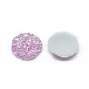 CA432 - 10 pcs Druzy Resin Embellishment Cabochons Pink Mauve - 20mm - Shimmer Style