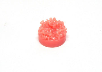 CA002C - 1000 pcs Resin Embellishment Cabochons Peach Pink - 12mm