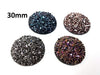 RC0003 - 4 pcs Druzy Resin Embellishment Cabochons Assortment - 30mm (1.18 inch) - Dome Style