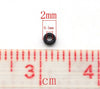 BD027 - 100 gr (6,600 beads) - 10/0 Glass Seed Beads - 2mm Diameter - Hole Size: 0.5mm - Black