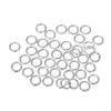 J219A - 100 pcs Silver Plated Open Jump Rings - 5mm - 18 Gauge (1mm Thick)