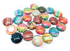 CA668 - 10 pcs Circle Retro Glass Round Dome Seals Tiles Cabochons - 12mm