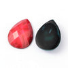 CA572 - 10 pcs Assortment of Resin Embellishment Teardrop Cabochons - Faceted - 25x18mm