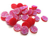 CA1014 - 10 pcs Druzy Resin Embellishment Cabochons Sandy Red - 12mm