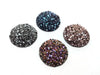 RC0003 - 4 pcs Druzy Resin Embellishment Cabochons Assortment - 30mm (1.18 inch) - Dome Style