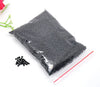 BD027 - 100 gr (6,600 beads) - 10/0 Glass Seed Beads - 2mm Diameter - Hole Size: 0.5mm - Black