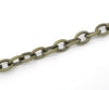 N111 - 5M (16.4 Ft) - Bronze Chain - 5x3.5mm