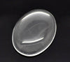 CA702B - 30 pcs. Oval Clear Round Glass Dome Seals Tiles - 25x18mm (1 x 0.71 in) - 25mm x 18mm
