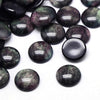 CA711 - 10 pcs Circle Mosaic Foil Resin Round Dome Seals Tiles Cabochons - 25mm (1 in) - Black Pink Green Glitter