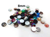 CA576 - 40 pcs Assortment of Mermaid Fish Scales Resin Carved Embellishment Cabochons - 8mm