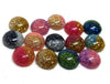 CA693 - 10 pcs Druzy Resin Embellishment Cabochons - 12mm - Glitter Style - Assortment - Bi-Color