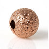BD790 - 4mm - 100 pcs. Rose Gold Plated Stardust Ball Spacer Beads