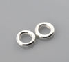 J274 - 100 pcs Silver Plated Soldered Closed Jump Rings - 4mm - 20 Gauge (0.8mm Thick)