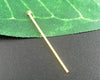 A051 - 100 pcs. Gold Plated Flat Head Pins - 20mm - 21 Gauge