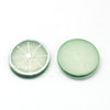CA591 - 10 pcs Resin Embellishment Cabochons - Food - Lemon - Fruit - Slices - 27mm