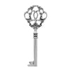 P631 - EXTRA LARGE - 5 pcs. Antique Silver Flower Filigree Hollow Keys Charms Pendants - 90mm X 32mm (3.54"x 1.26")