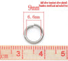 J182A - 100 pcs 304 Stainless Steel Open Jump Rings 9mm - 16 Gauge - THICK - HEAVY - High Quality - Silver Tone