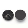 CA604 - 10 pcs Resin Embellishment Druzy Cabochons Black - 30mm (1.18 inch)