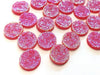CA1014 - 10 pcs Druzy Resin Embellishment Cabochons Sandy Red - 12mm