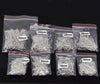 A046 - 800 pcs. Silver Plated Eye Head Pins - 16mm to 50mm - Assortment Mix - 21 Gauge