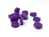 CA080A - 50 pcs Druzy Resin Embellishment Cabochons Dark Purple - 12mm