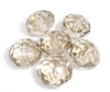 BD649 - 10 pcs. Champagne Brown Crystal Glass Faceted Rondelle Beads - 10mm - Hole Size: 1.4mm