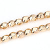 BD482 - 48 pcs. - 8mm Golden Hematite Faceted Round Beads - 15 6/8 inch strand (40cm) - 0.9mm Hole Size - Grade A