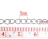 N148- 10M (32.8ft) - Silver Tone Extension Chain -5x3mm Links - Ideal to make extender chains