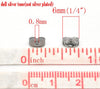 E431A - 100 pcs (50 Pairs) Silver Tone Ear Nuts - 6mm x 5mm - Earring Stoppers! - Butterfly Design