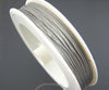 N044 - 1 Roll - 30M - Antique Silver Grey Gray Tiger Tail Cord - 0.6mm - Steel Wire
