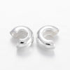 CR031 - 100 pcs Silver Plated Crimp Beads Smooth Ball Spacer Bead Covers - 4mm