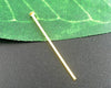 A022 - 100 pcs. Gold Plated Flat Head Pins - 16mm - 21 Gauge