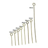A040 - 800 pcs. Antique Bronze Eye Head Pins - 16mm to 50mm - Assortment Mix - 21 Gauge