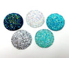 CA936 - 4 pcs Druzy Resin Embellishment Cabochons Assortment - 30mm (1.18 inch) - Dome Style