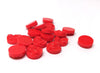 CA142 - 10 pcs Druzy Resin Embellishment Cabochons Red - 12mm