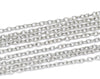 N165 - 20M (65.6 Ft) - Silver Tone Links Open Chain - 3 x 2mm