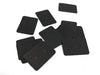 E003 - 100 pcs. Black Cardboard Paper Jewelry Earrings Earring Rectangle Display Cards Tags Labels - 2 Holes- 35mm x 25mm (1.38" x 1")