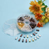 BA008 - 180 pcs. Assortment of Pinch Bails - 11mm x 4mm - 6 Colors: Silver Plated, Gold , Bronze, Copper, Gunmetal and Silver Tone