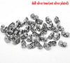 E431A - 100 pcs (50 Pairs) Silver Tone Ear Nuts - 6mm x 5mm - Earring Stoppers! - Butterfly Design