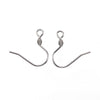 E702 - 100 pcs 304 Stainless Steel Silver Tone Earring Hooks with Spring - 22mm x 22mm - Hole Size: 2mm - Tarnish Resistant!