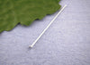 A053 - 100 pcs. Silver Plated Flat Head Pins - 20mm - 21 Gauge