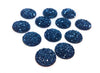 CA620 - 10 pcs Druzy Resin Embellishment Cabochons Dark Blue - 20mm - Dome Style