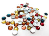 CA949 - 20 pcs Assortment of Resin Embellishment Cabochons - 6mm - Faceted Design