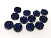 CA271 - 10 pcs Druzy Resin Embellishment Cabochons Starry Blue - 12mm