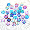 CA123 - 10 pcs Resin Embellishment Cabochons - Multicolor Assortment - 10mm - Shell Design