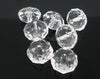BD650 - 20 pcs. Clear Crystal Glass Faceted Rondelle Beads - 8mm - Hole Size: 1.3mm