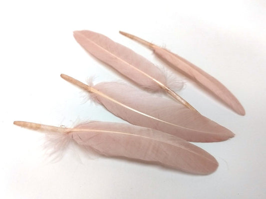 P378 - 10 pcs Sandy Brown Dangle Charms Pendants - Feather - 100mm (3.93") to 150mm (5.9") - Great for Light Earrings or Dangles! Just add crimps!